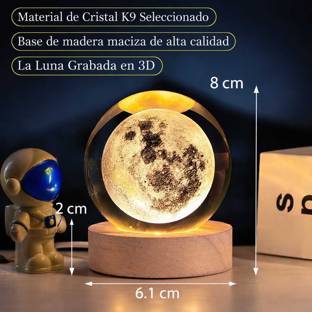 Esferas de galaxia y de luna