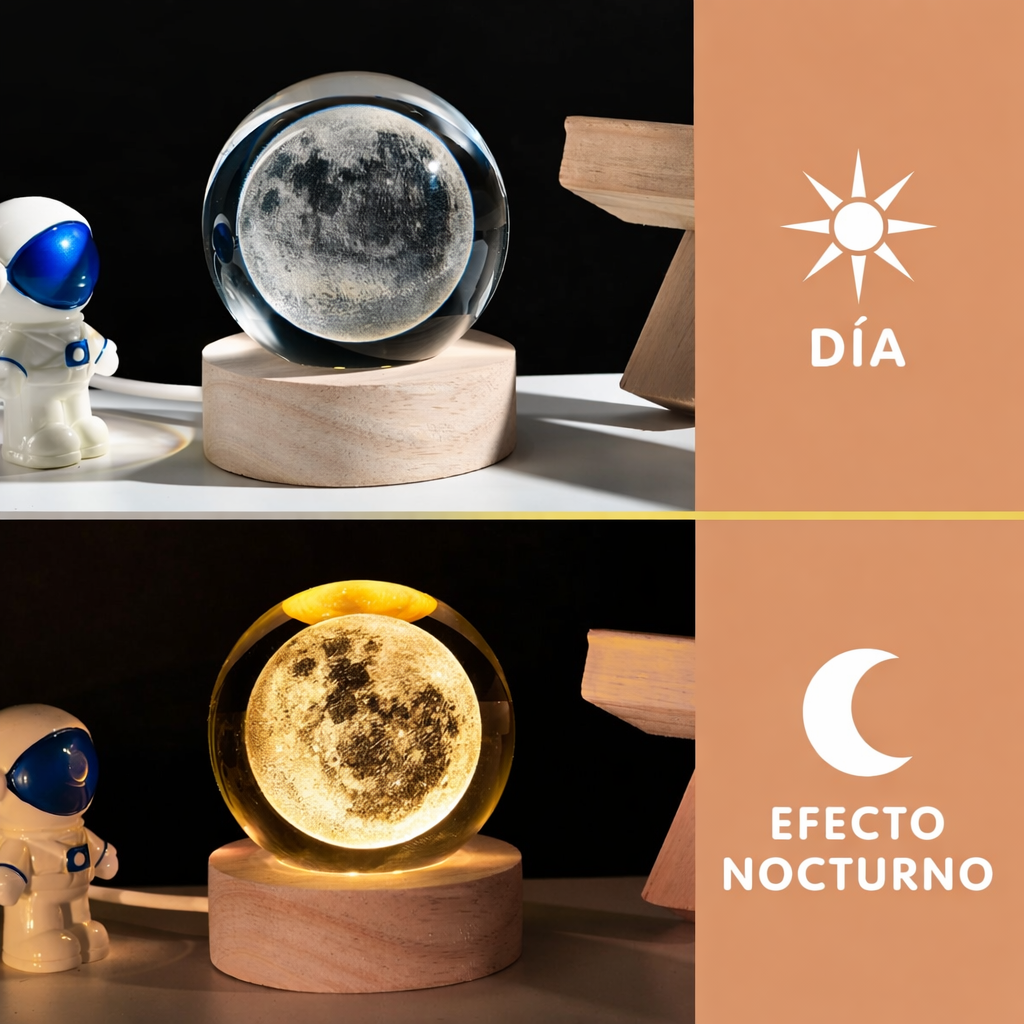 Esferas de galaxia y de luna