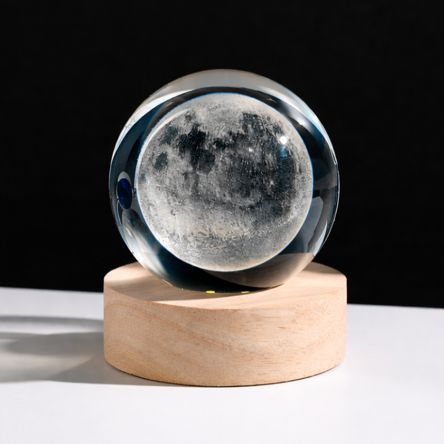 Esferas de galaxia y de luna