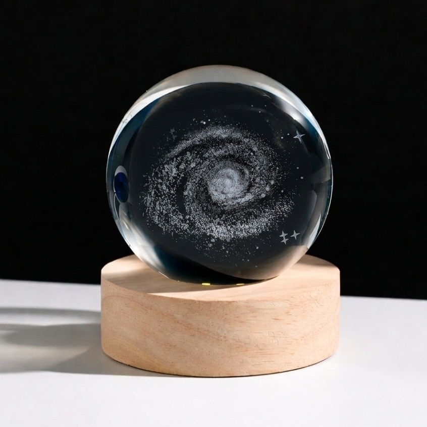 Esferas de galaxia y de luna